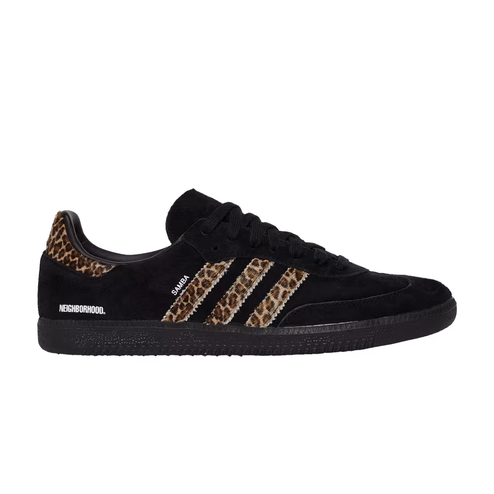 END. x Neighborhood x adidas Samba Black Leopard