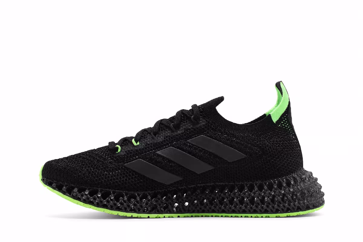 adidas 4DFWD Core Black Green, view 4
