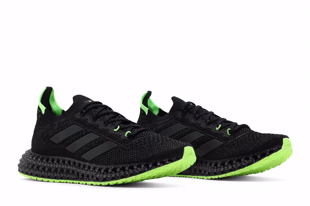 adidas 4DFWD Core Black Green, view 9