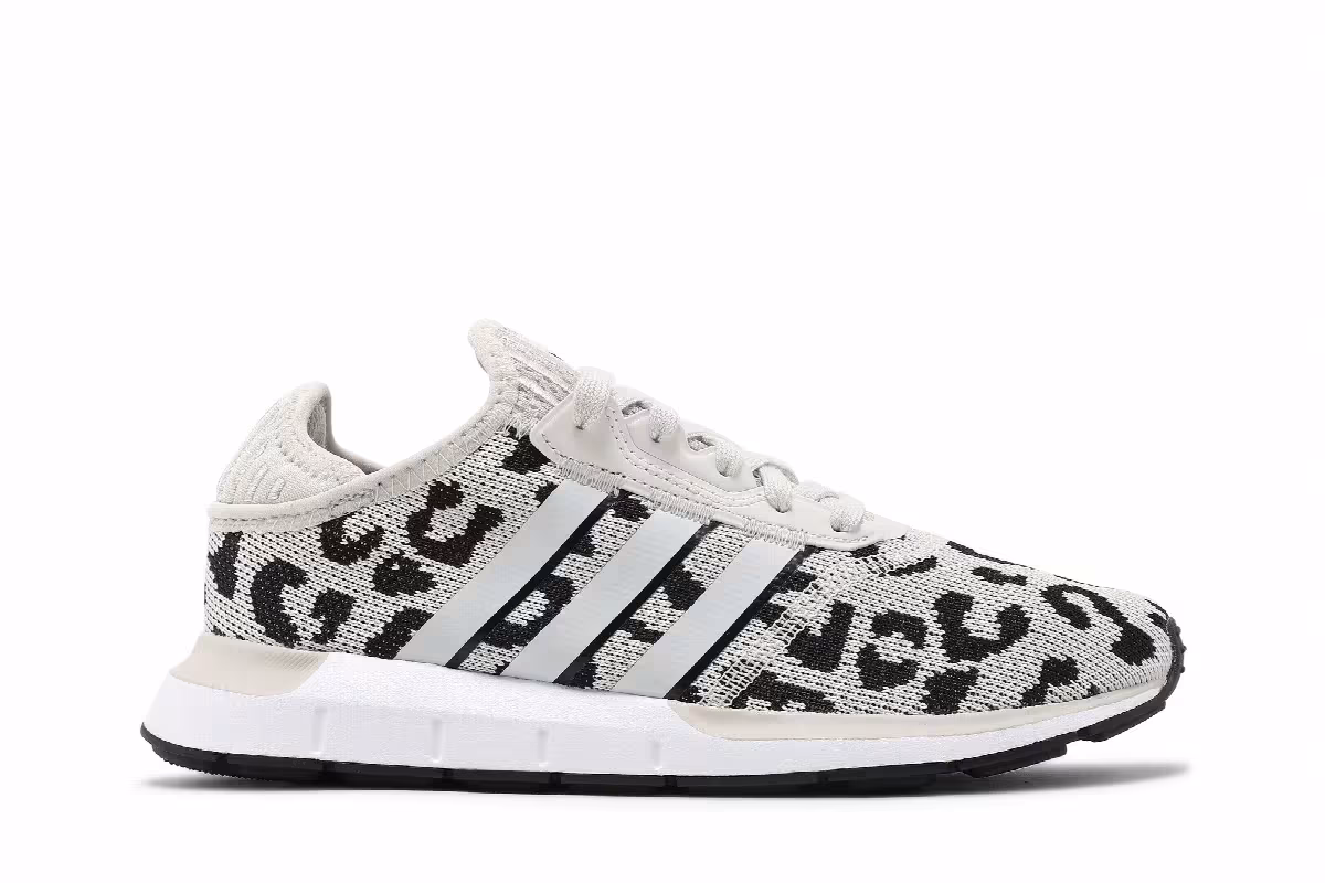 Adidas Women's Swift Run X Leopard - Black, view 2