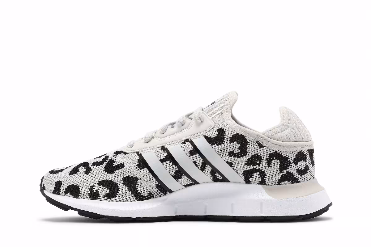 Adidas Women's Swift Run X Leopard - Black, view 4