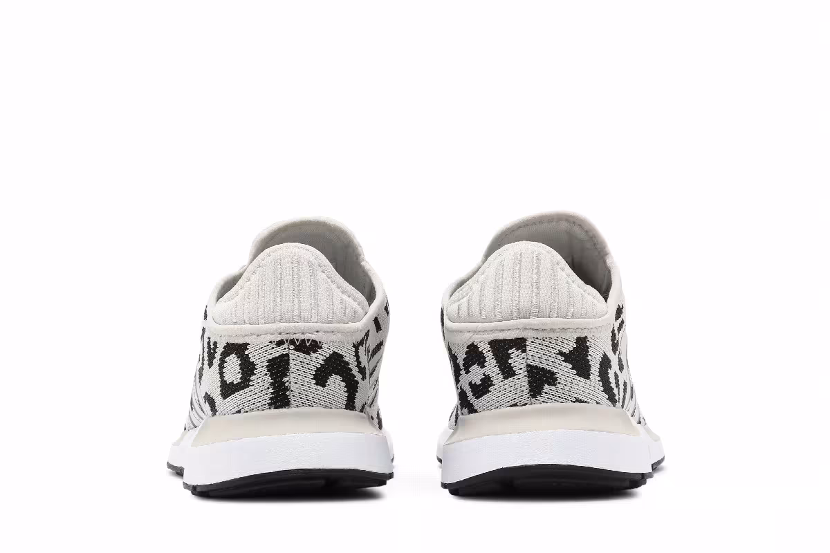 Adidas Women's Swift Run X Leopard - Black, view 7