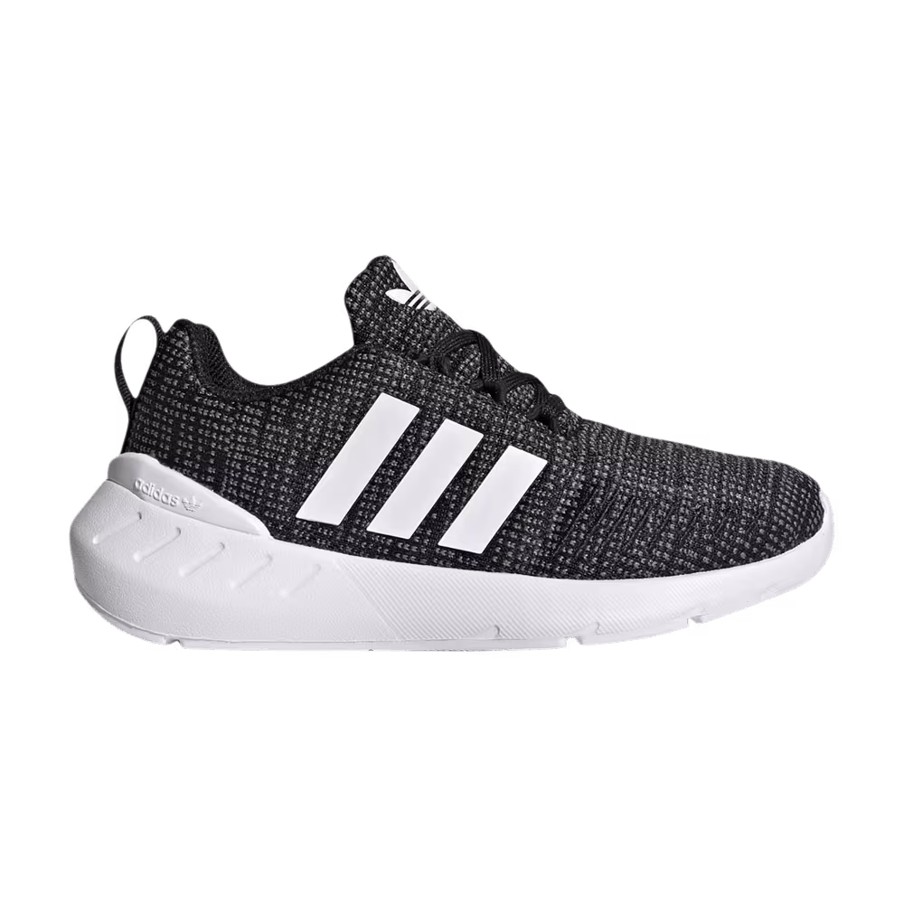 Adidas Swift Run 22 Little Kid Black White
