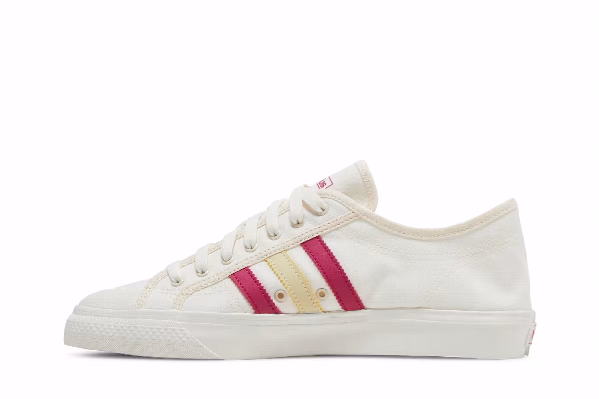 Wales Bonner x adidas Nizza Low Cream White Scarlet, view 4