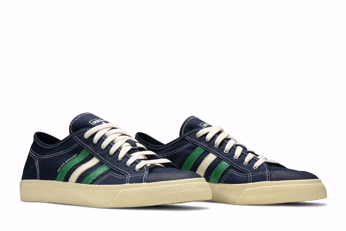 Wales Bonner x adidas Nizza Low Night Indigo, view 9