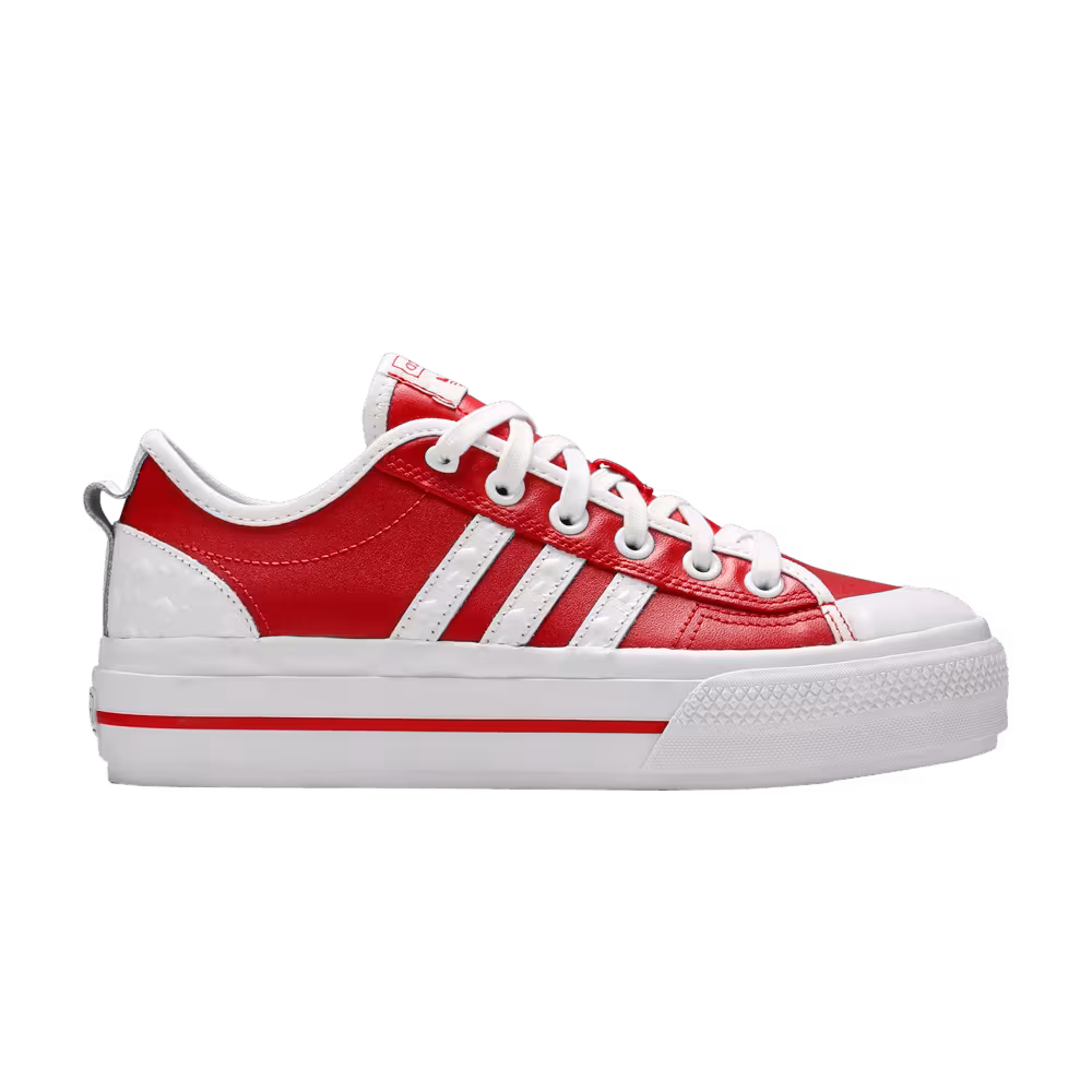 Adidas Women's Nizza RF Platform Heart Embossed - Scarlet