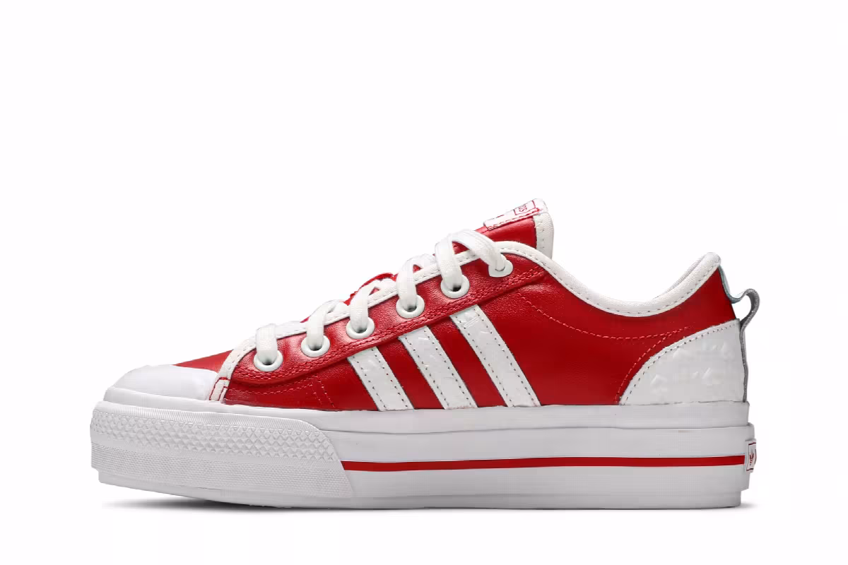 Adidas Women's Nizza RF Platform Heart Embossed - Scarlet, view 4