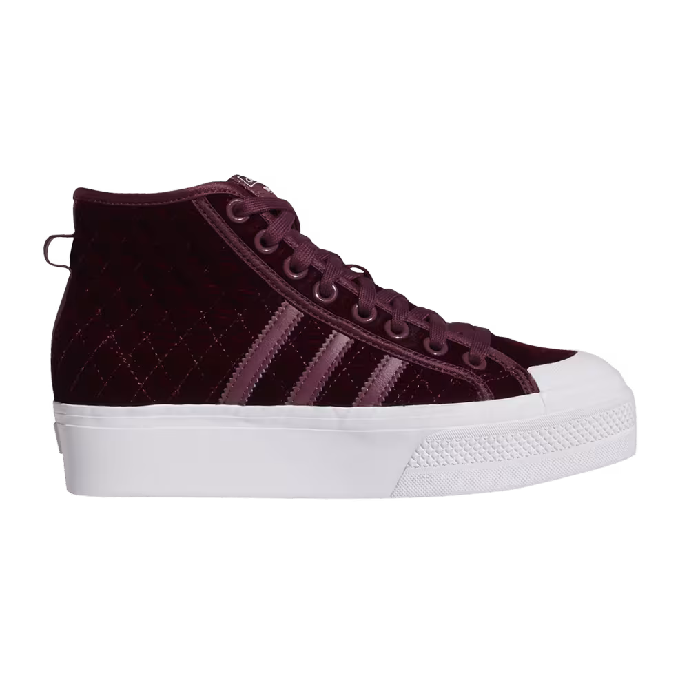Adidas Women's Nizza Platform Mid Victory Crimson