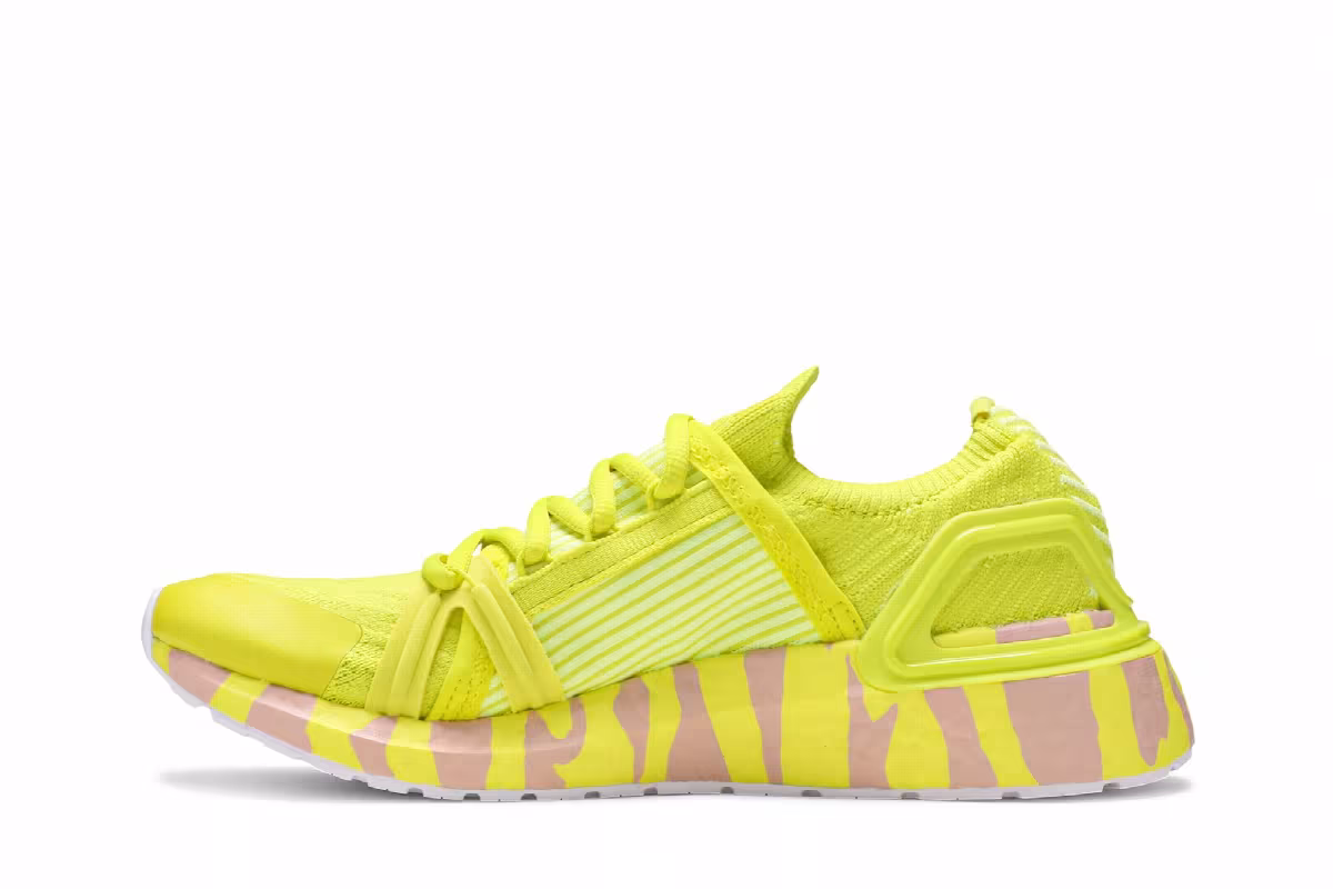 Stella McCartney x adidas Women's UltraBoost 20 Acid Yellow, view 4