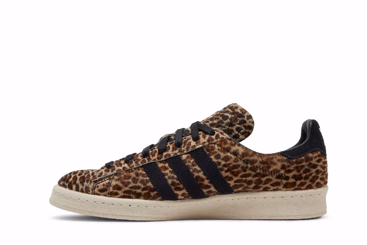 END. x Neighborhood x adidas Campus 80s Leopard, view 4