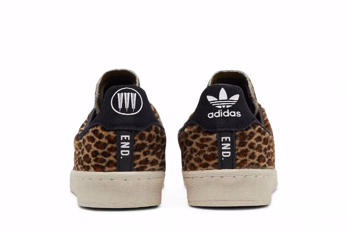 END. x Neighborhood x adidas Campus 80s Leopard, view 7