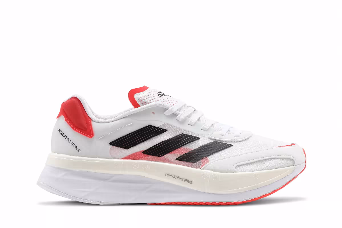 adidas Adizero Boston 10 Solar Red, view 2