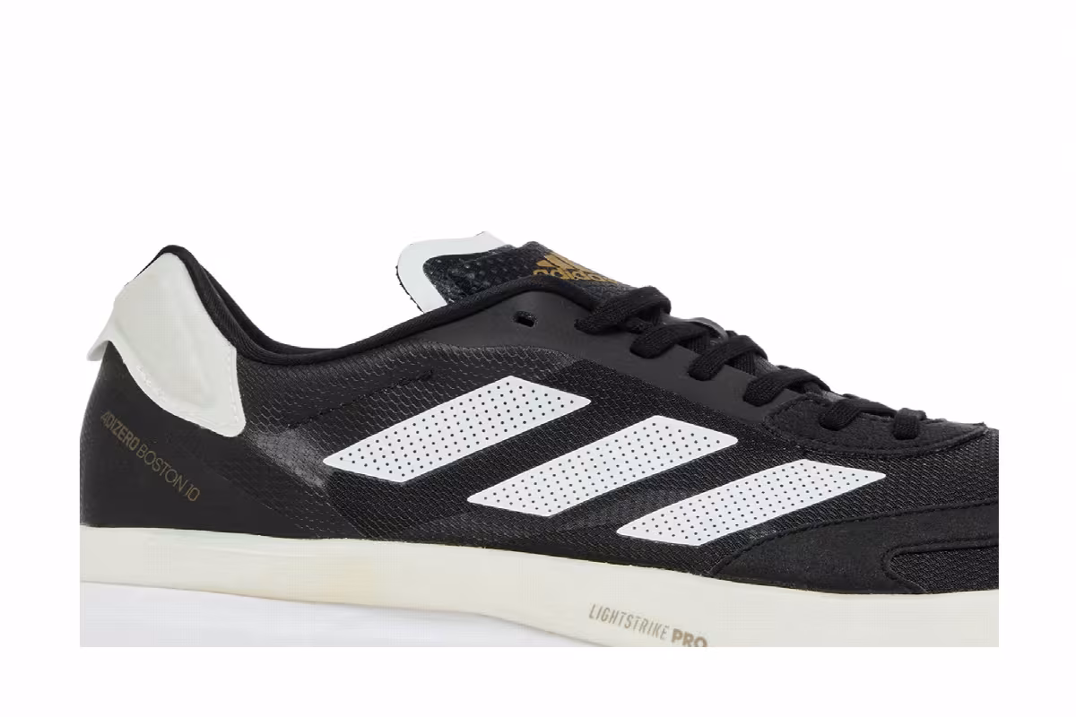 adidas Adizero Boston 10 Black White, view 3