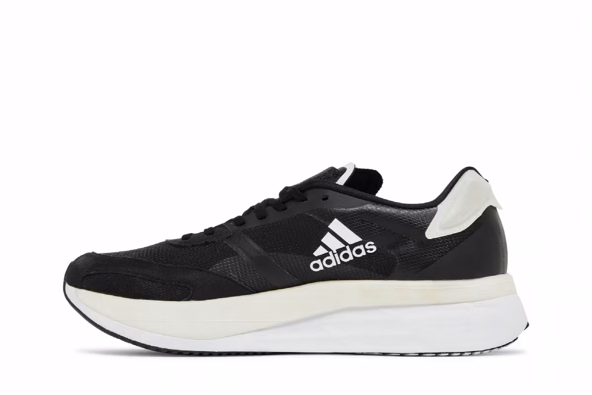 adidas Adizero Boston 10 Black White, view 4