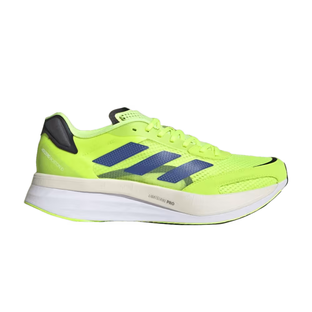 Adidas Adizero Boston 10 Signal Green Sonic Ink