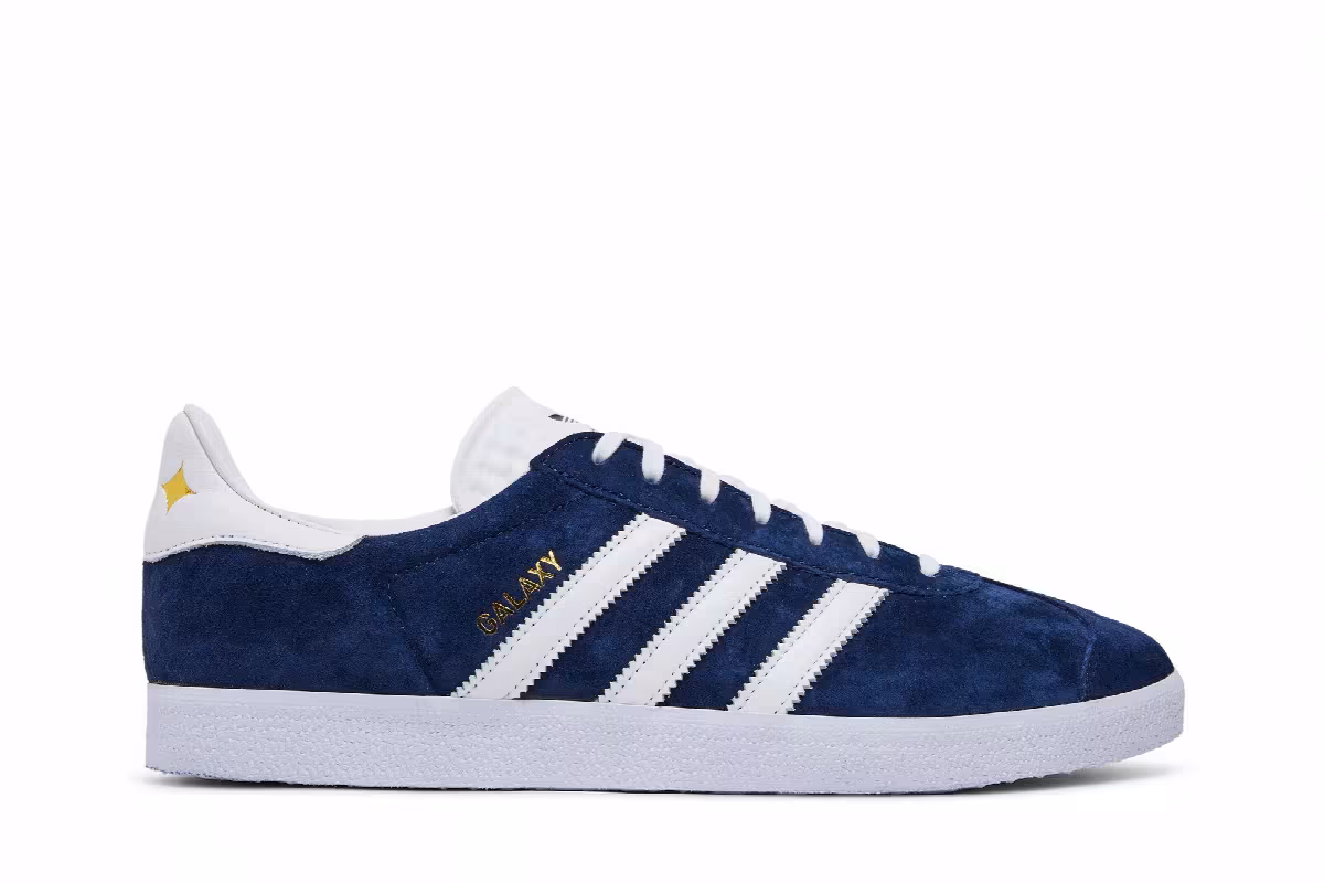 LA Galaxy x adidas Gazelle Team Navy, view 2