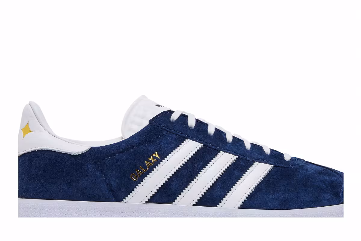 LA Galaxy x adidas Gazelle Team Navy, view 3