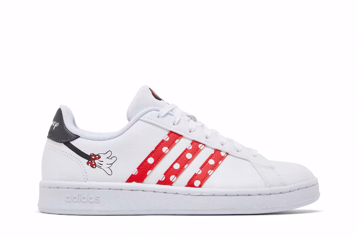 Disney x adidas Women's Grand Court Base Minnie Mouse, view 2
