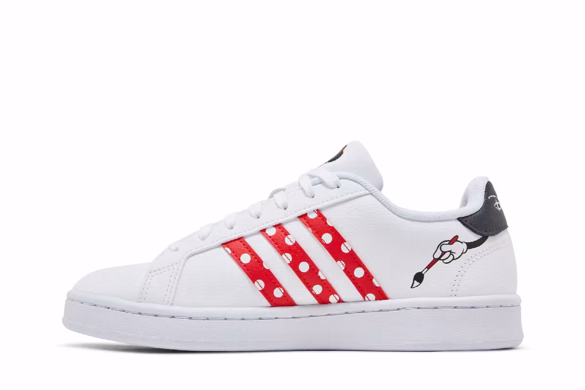 Disney x adidas Women's Grand Court Base Minnie Mouse, view 4