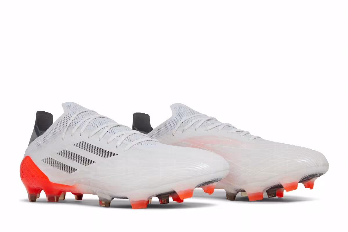 Adidas X Speedflow.1 FG White Solar Red, view 9