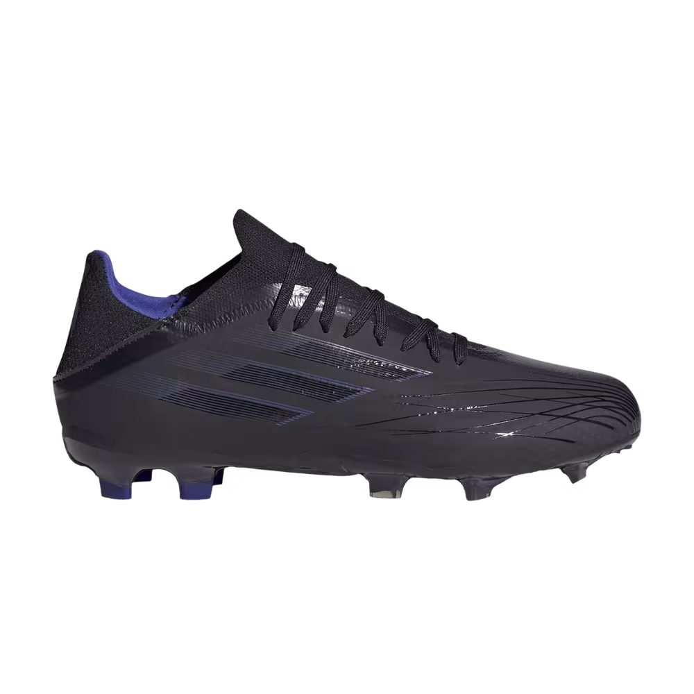 Adidas X Speedflow.1 FG J Black Sonic Ink