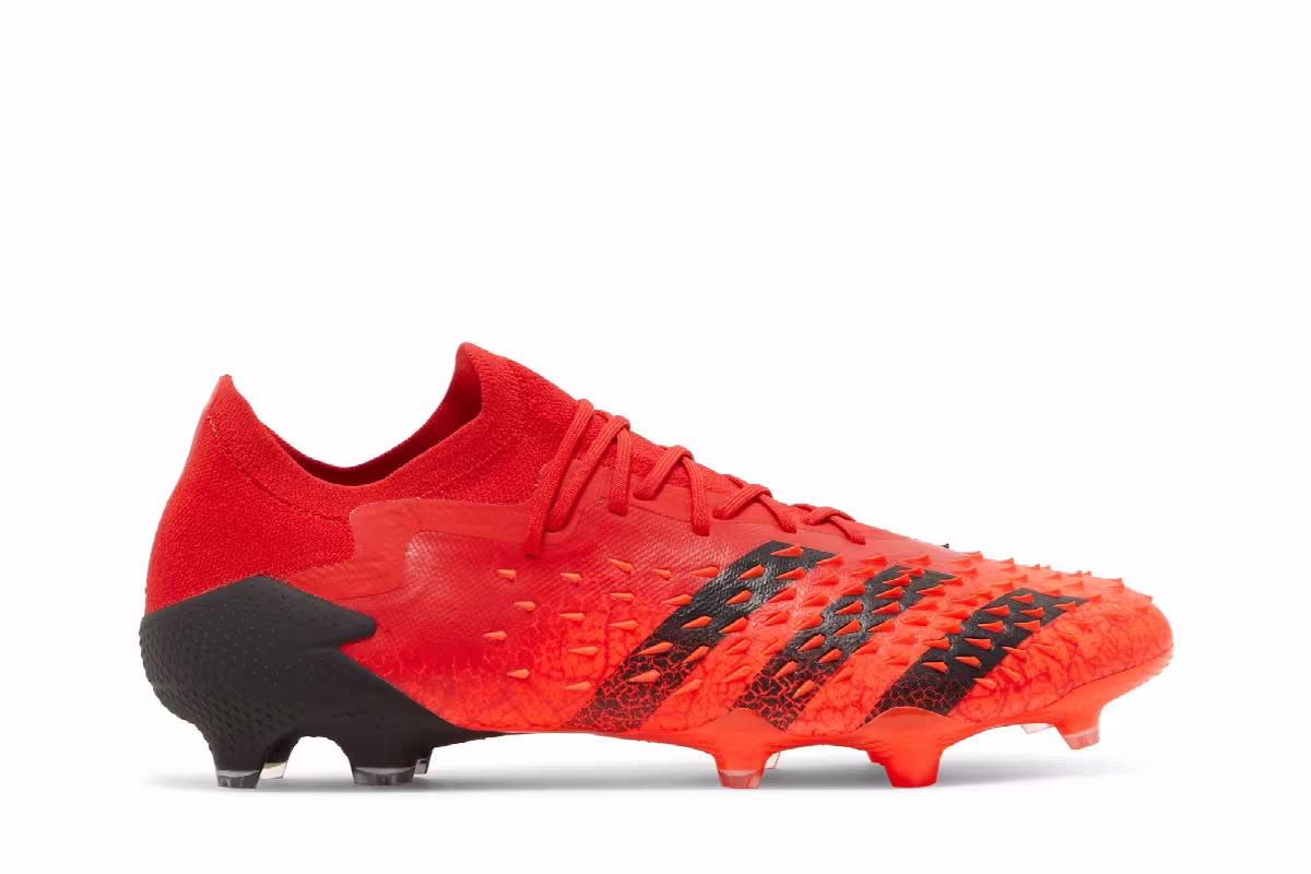 Adidas Predator Freak.1 Low FG Demonskin - Solar Red, view 2