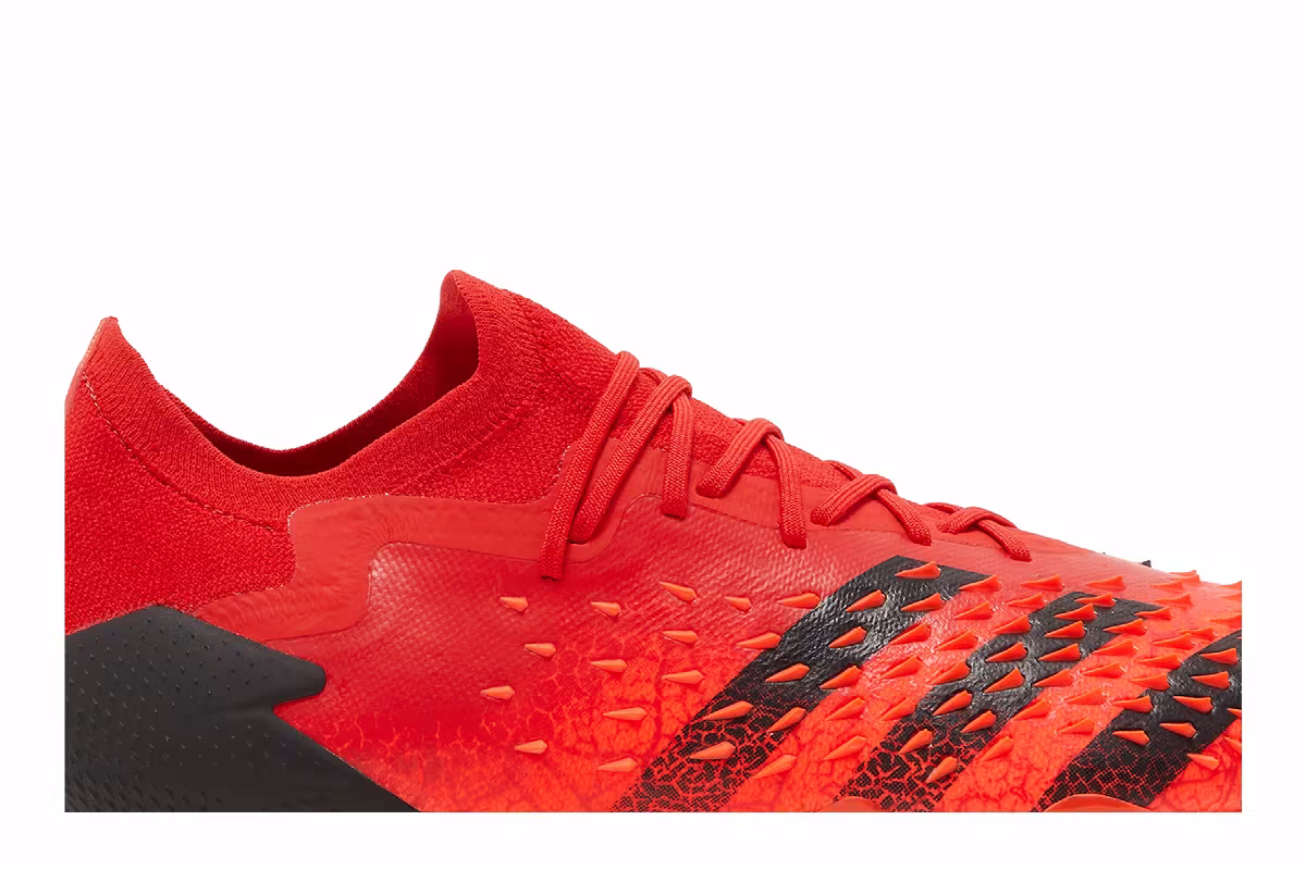 Adidas Predator Freak.1 Low FG Demonskin - Solar Red, view 3
