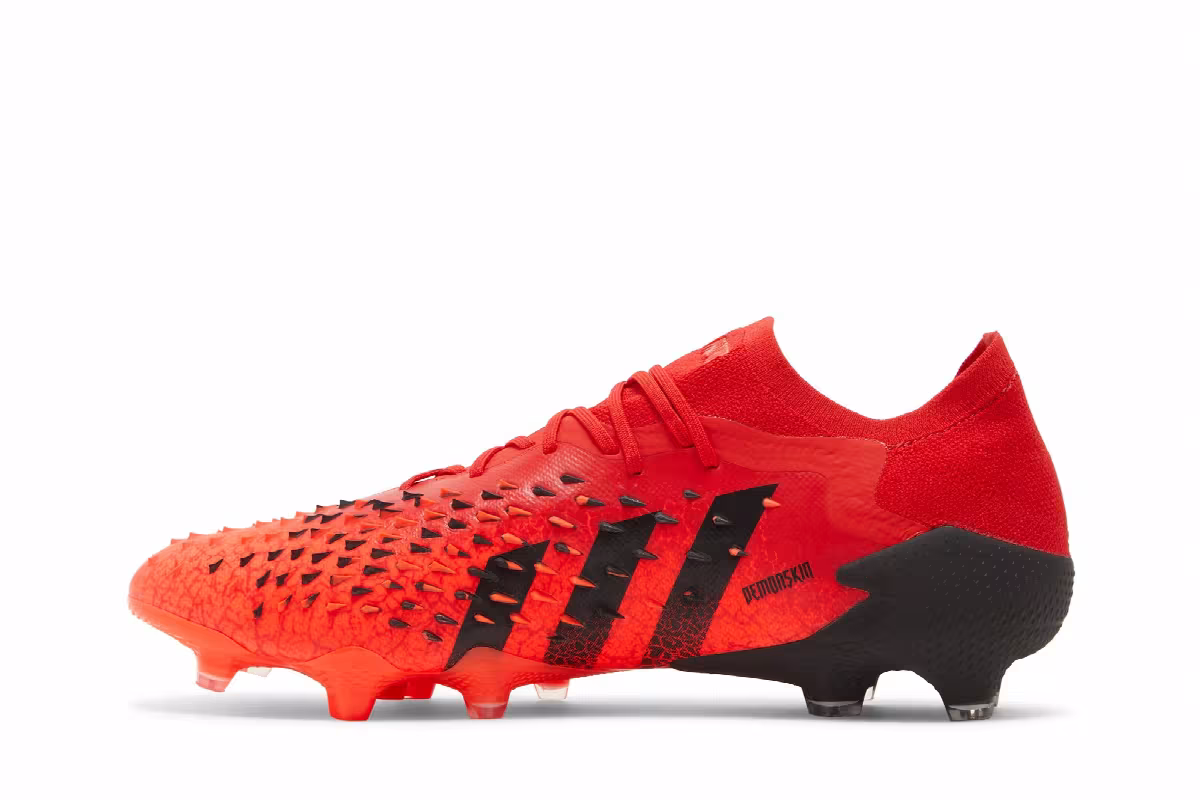 Adidas Predator Freak.1 Low FG Demonskin - Solar Red, view 4