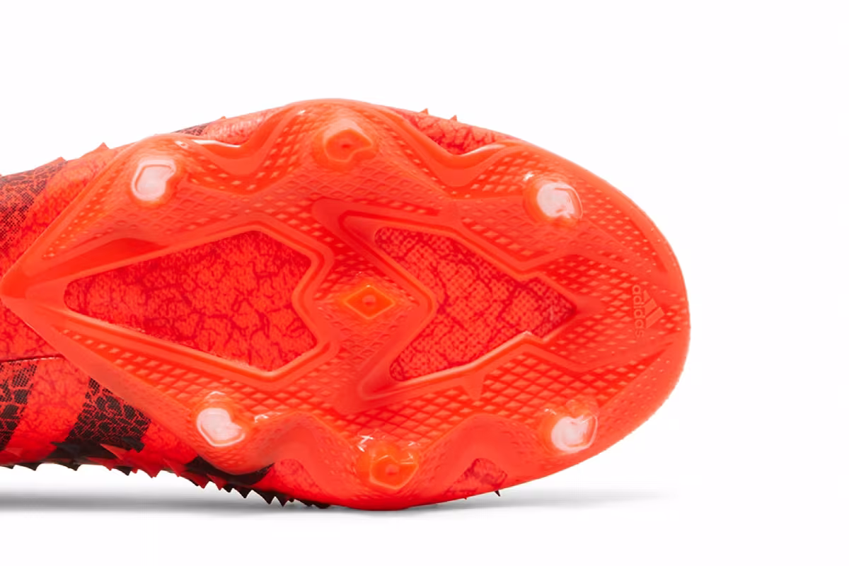 Adidas Predator Freak.1 Low FG Demonskin - Solar Red, view 6