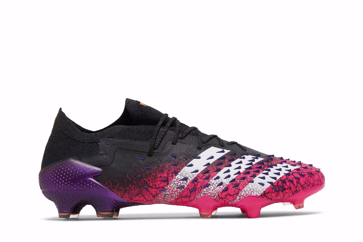 Adidas Predator Freak.1 Low FG Demonskin - Black Shock Pink, view 2