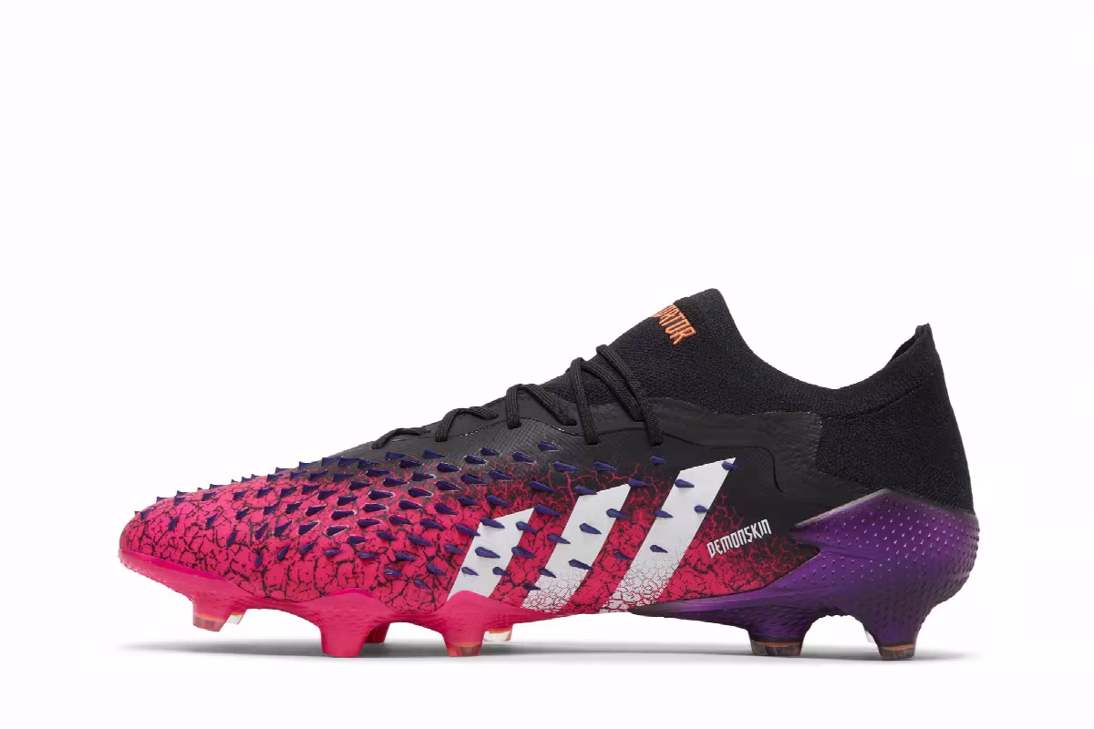 Adidas Predator Freak.1 Low FG Demonskin - Black Shock Pink, view 4