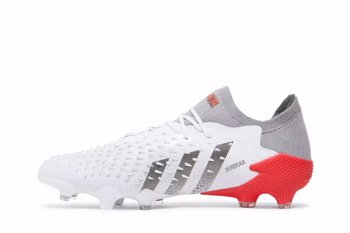 Adidas Predator Freak.1 Low FG White Solar Red, view 4