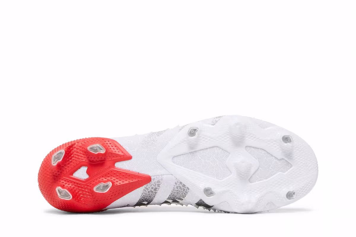 Adidas Predator Freak.1 Low FG White Solar Red, view 5