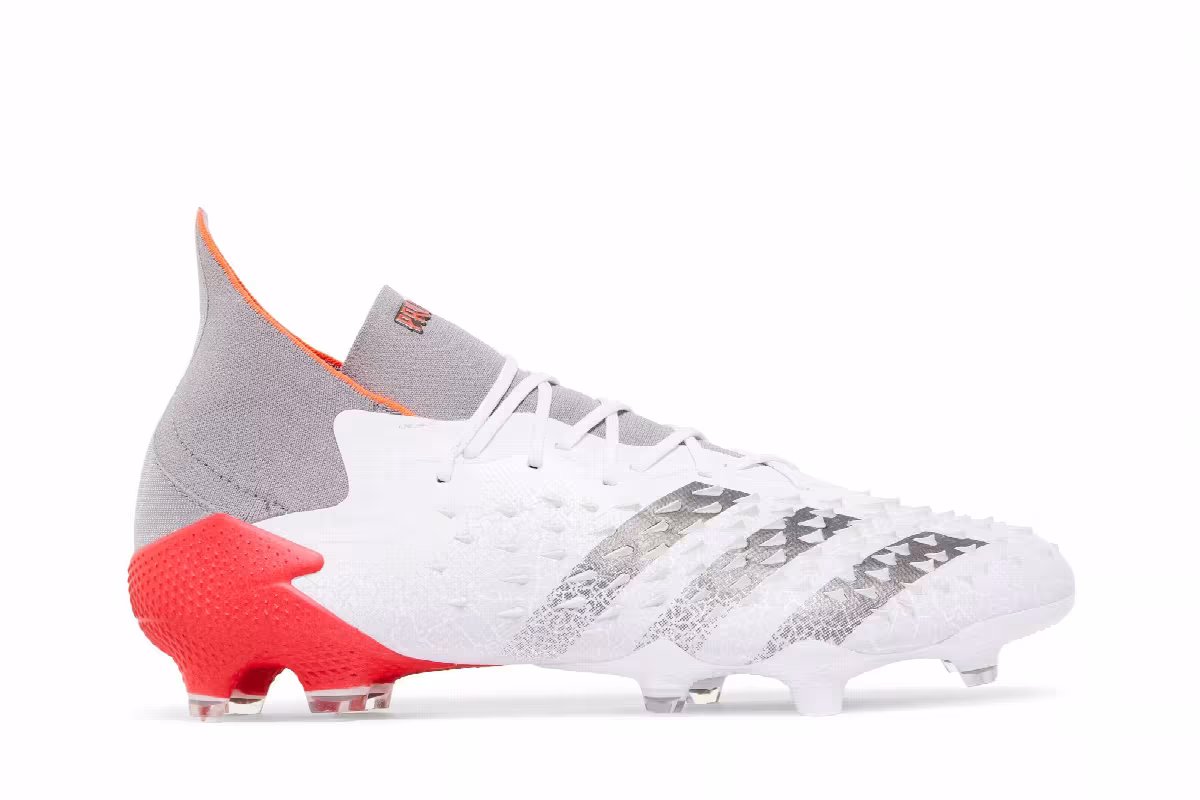 adidas Predator Freak.1 FG Demonskin - White Solar Red, view 2