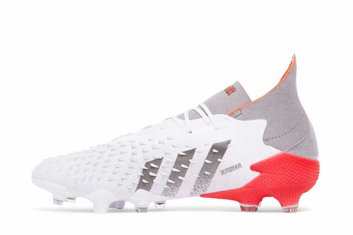 adidas Predator Freak.1 FG Demonskin - White Solar Red, view 4