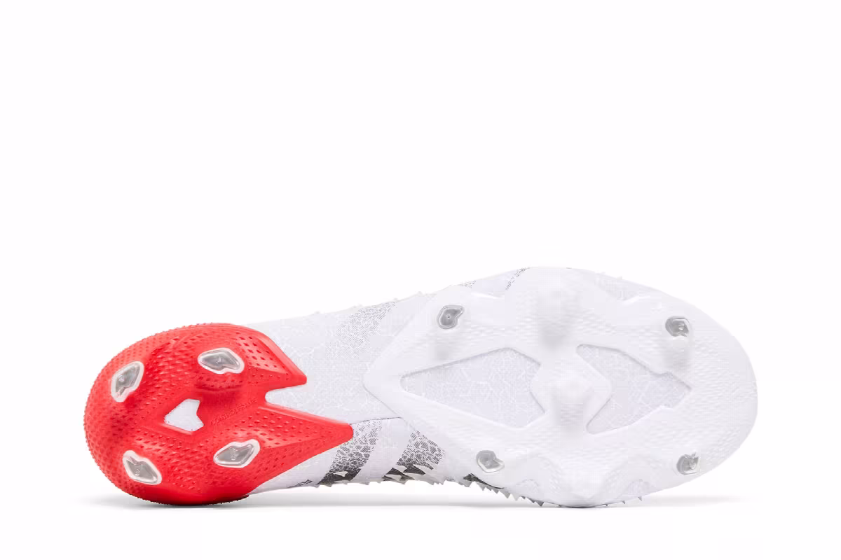 adidas Predator Freak.1 FG Demonskin - White Solar Red, view 5