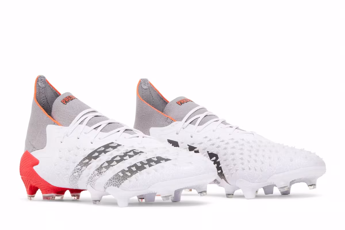 adidas Predator Freak.1 FG Demonskin - White Solar Red, view 9
