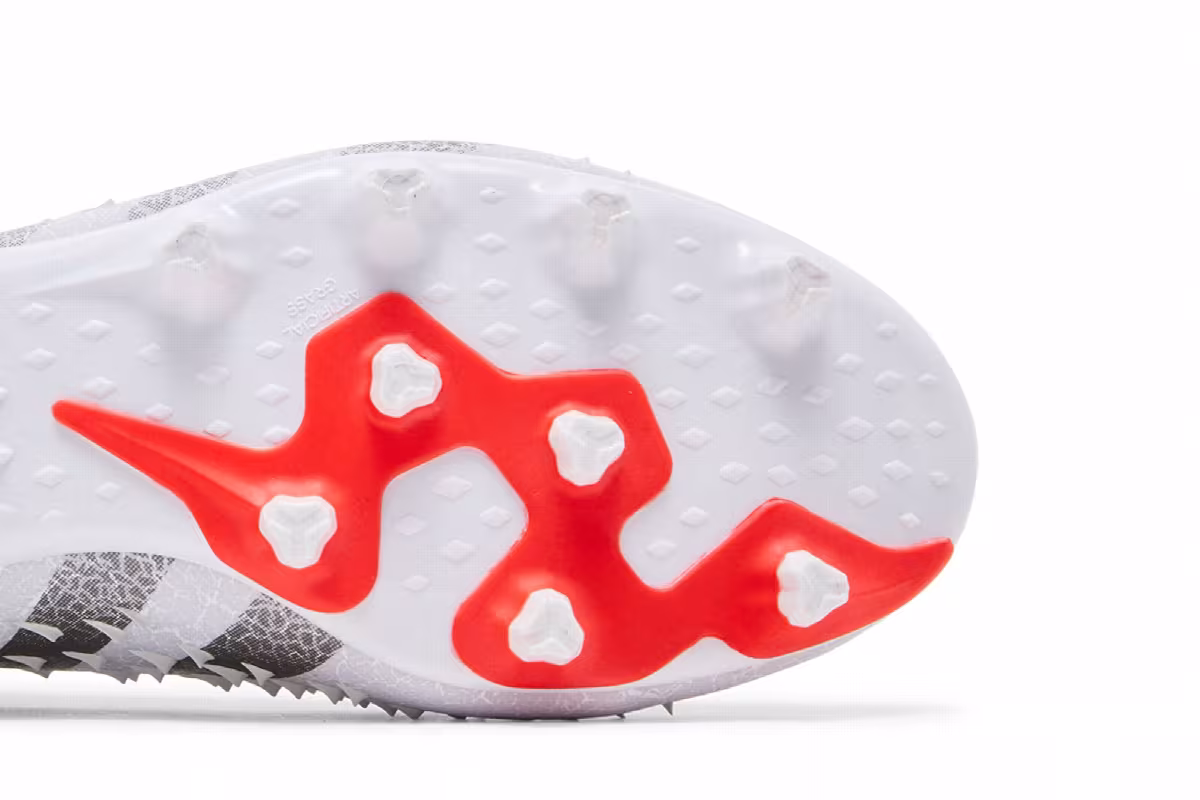 Adidas Predator Freak.1 AG Demonskin - White Solar Red, view 6