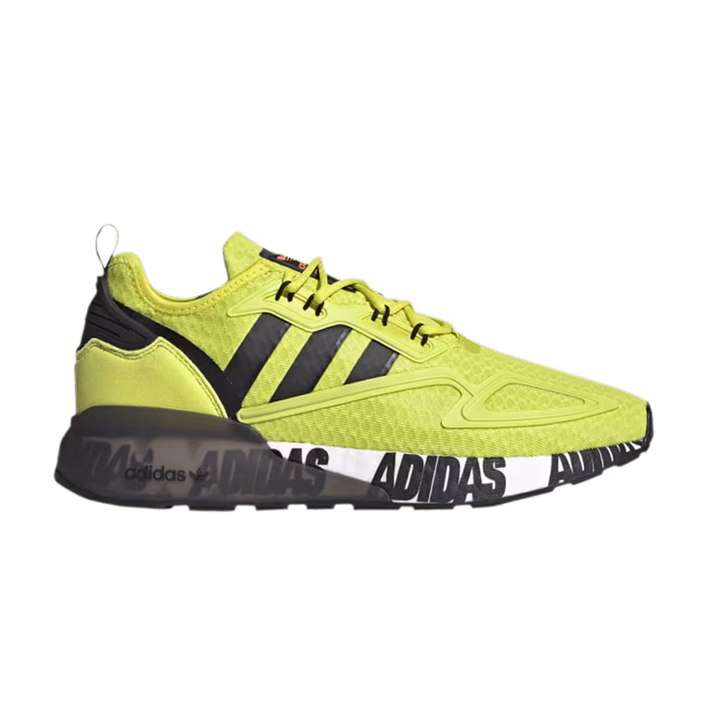 Adidas ZX 2K Boost Bold Logo Graphic - Acid Yellow