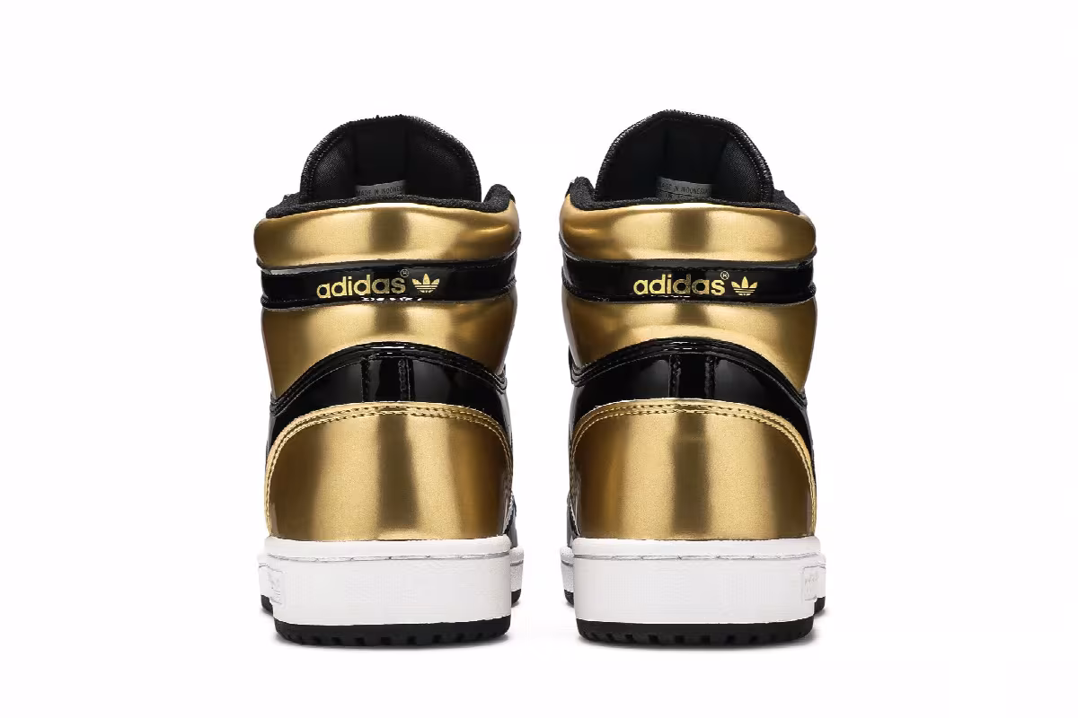 adidas Top Ten RB Black Gold Patent, view 7
