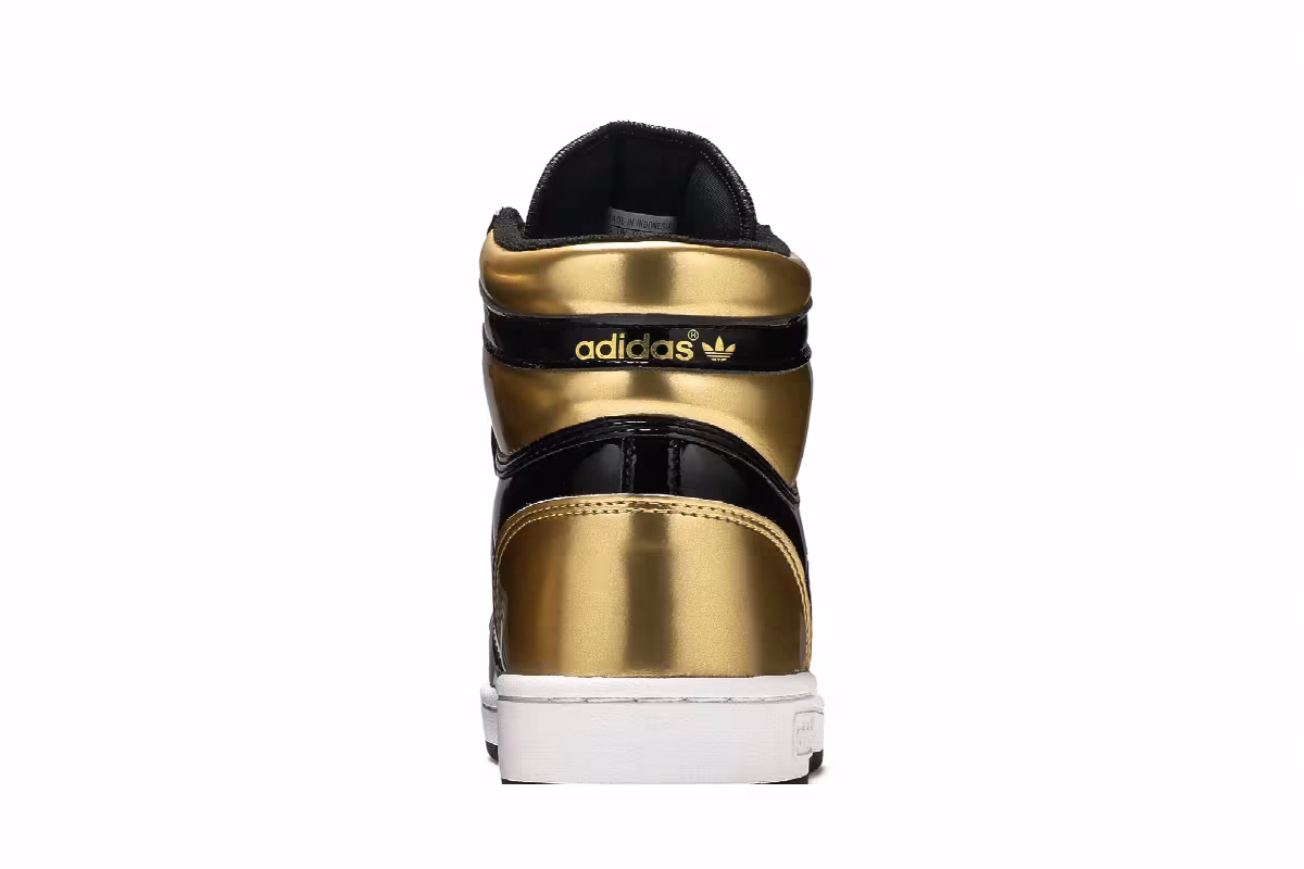 adidas Top Ten RB Black Gold Patent, view 8