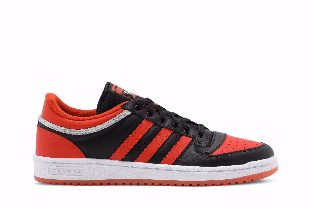 Adidas Top Ten RB Low Black Team Orange, view 2