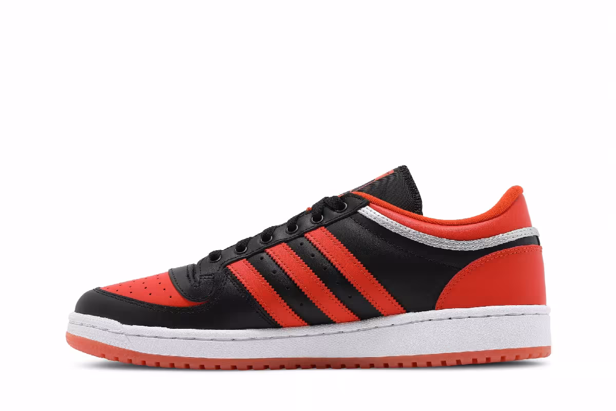 Adidas Top Ten RB Low Black Team Orange, view 4