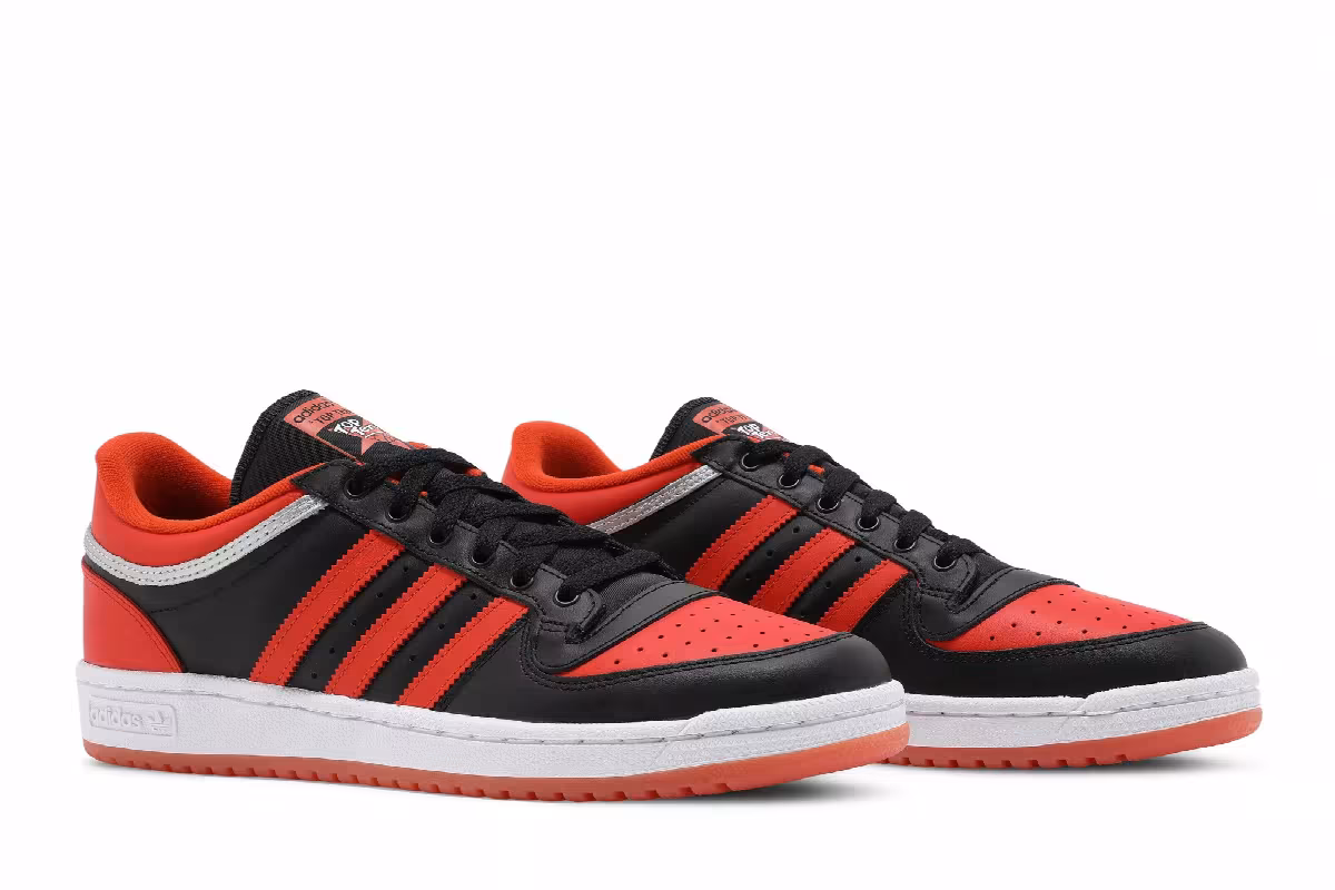 Adidas Top Ten RB Low Black Team Orange, view 9