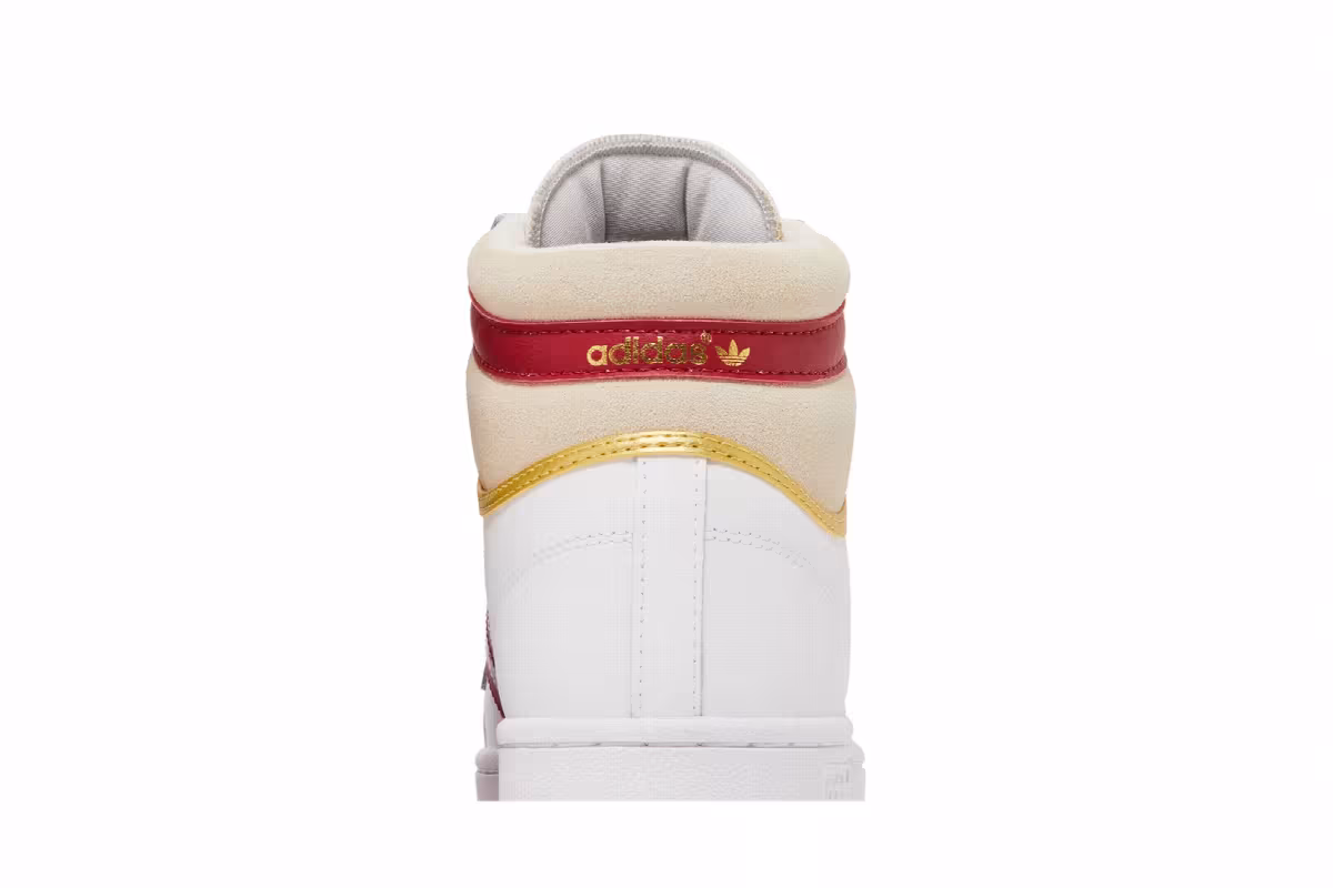 Adidas Top Ten High White Team Victory Red, view 8