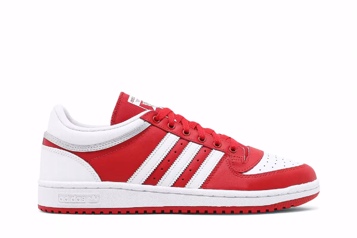 Adidas Top Ten RB Low Scarlet White, view 2