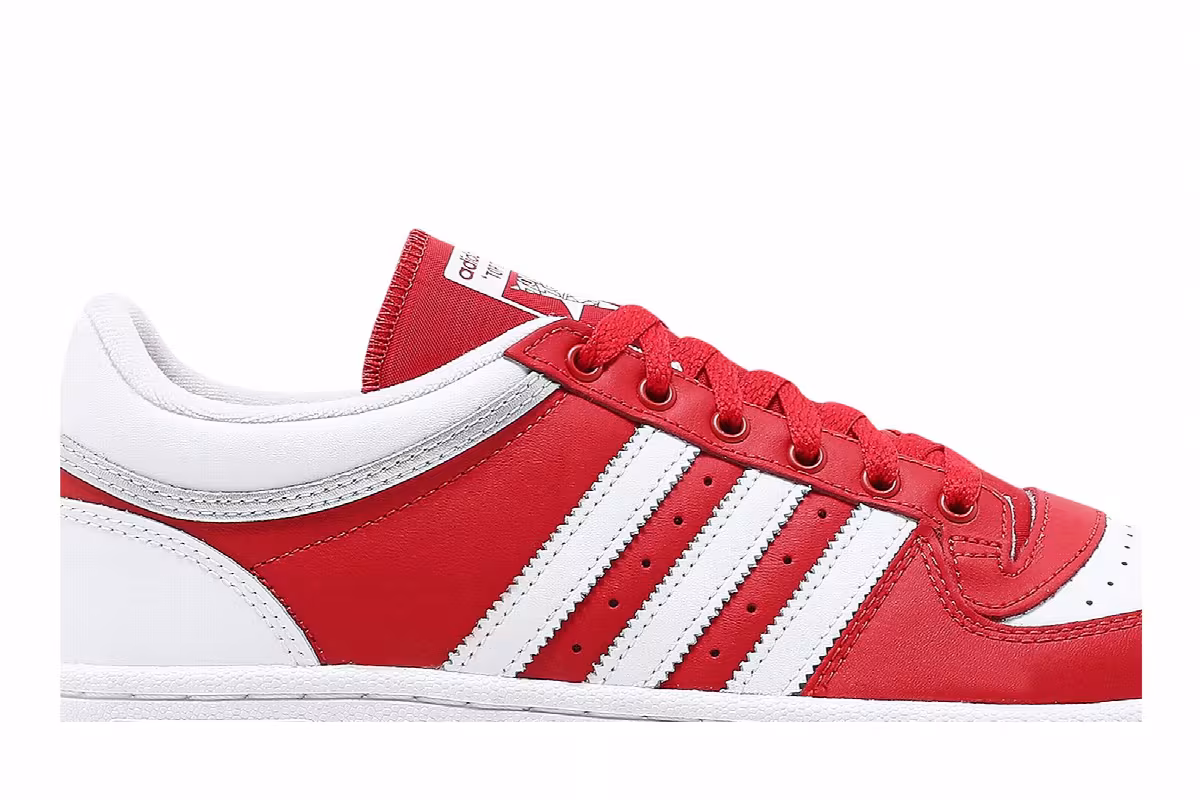 Adidas Top Ten RB Low Scarlet White, view 3