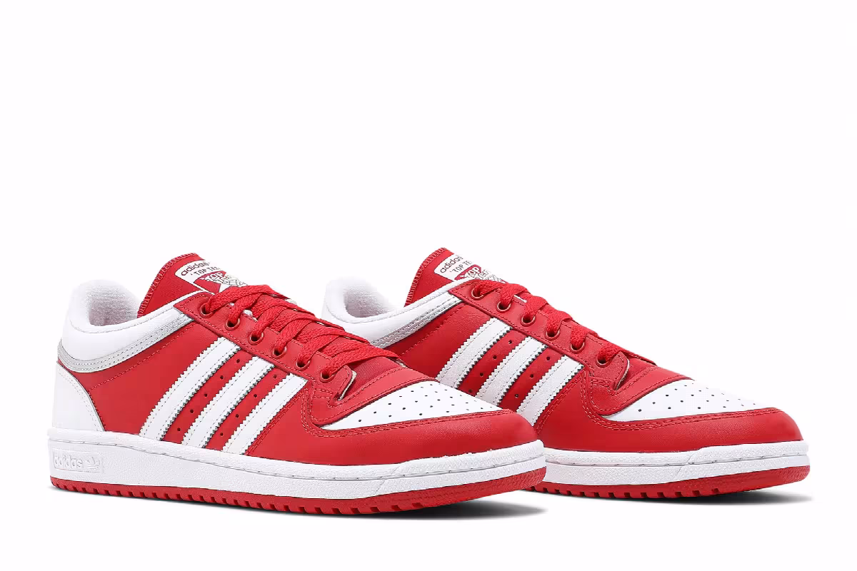 Adidas Top Ten RB Low Scarlet White, view 9