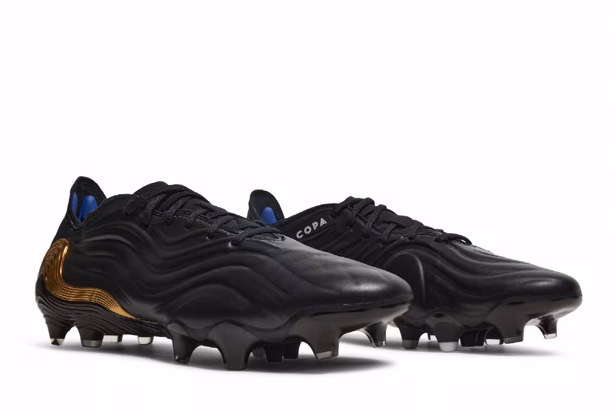 Adidas Copa Sense.1 FG Black Gold Metallic, view 9