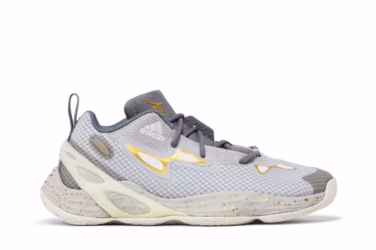 Candace Parker x adidas Women's Exhibit A Grey Gold, view 2